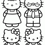 hello kitty para colorir