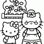 hello kitty para colorir