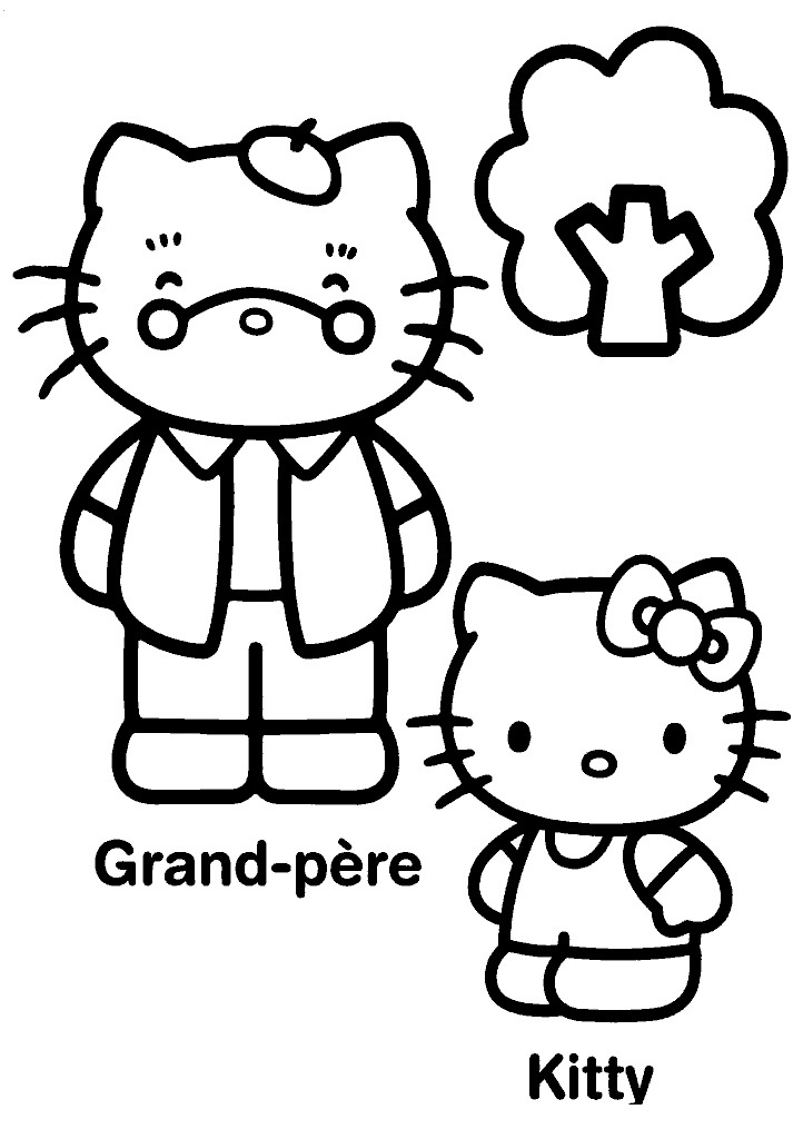 hello kitty para colorir