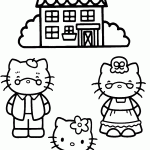 hello kitty para colorir