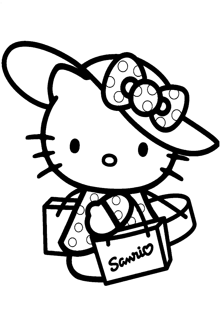 hello kitty para colorir
