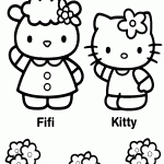 hello kitty para colorir
