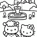 hello kitty para colorir