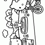 hello kitty para colorir