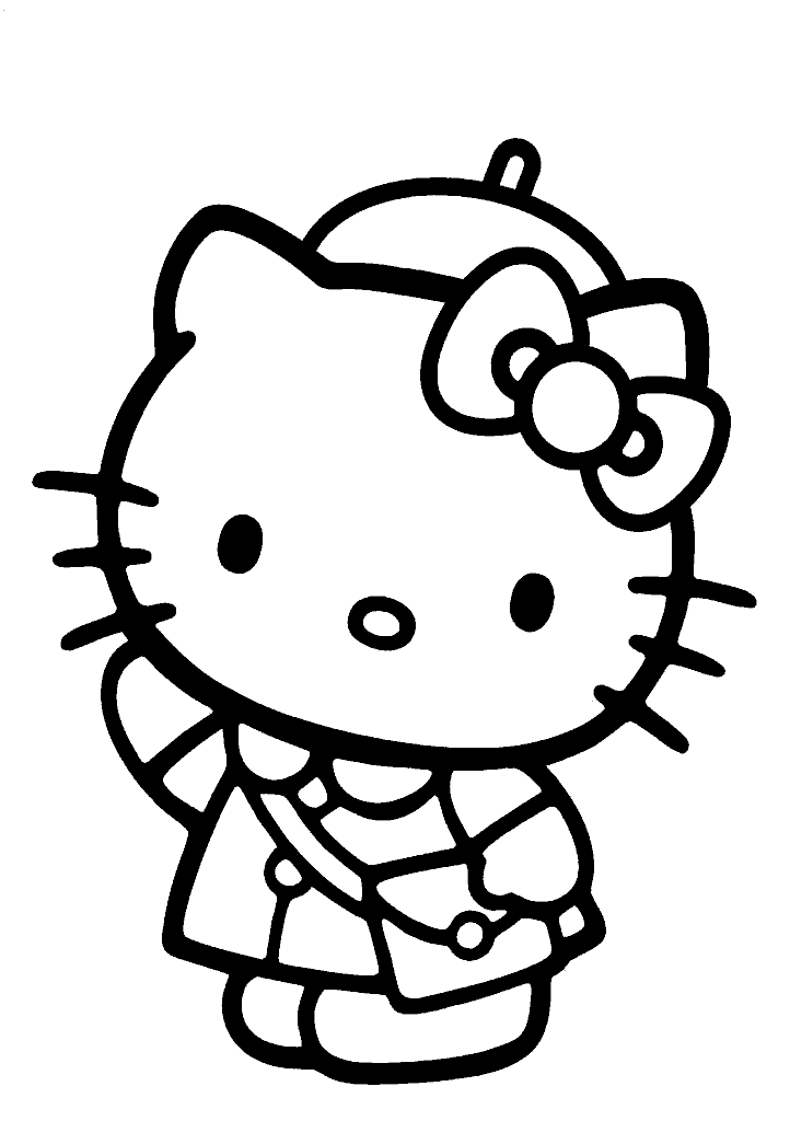 hello kitty para colorir