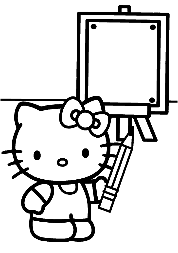 hello kitty para colorir
