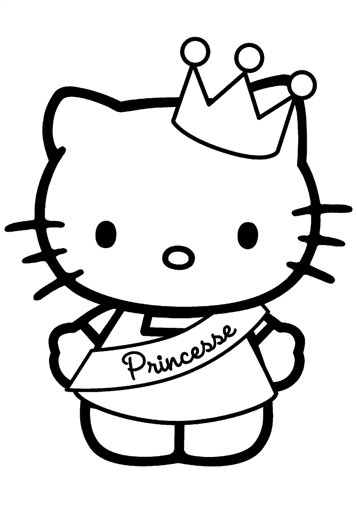 hello kitty para colorir