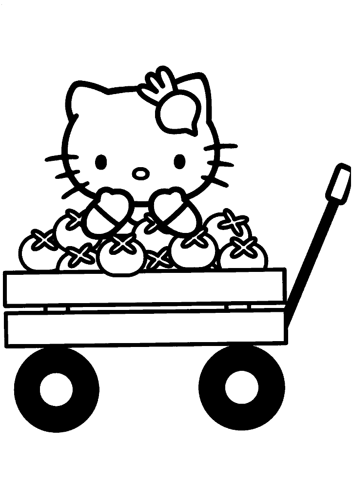 hello kitty para colorir