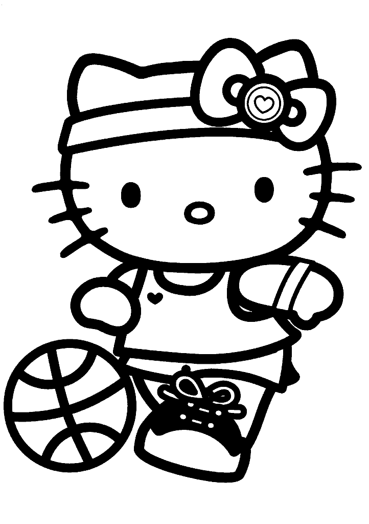 hello kitty para colorir