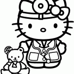 hello kitty para colorir