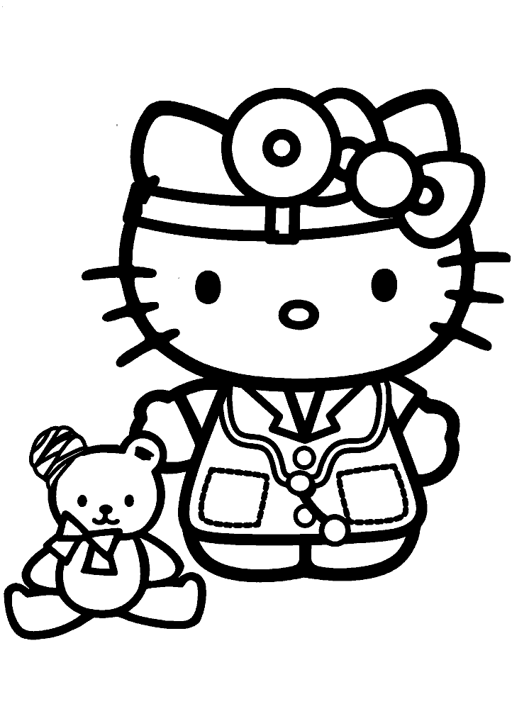 hello kitty para colorir