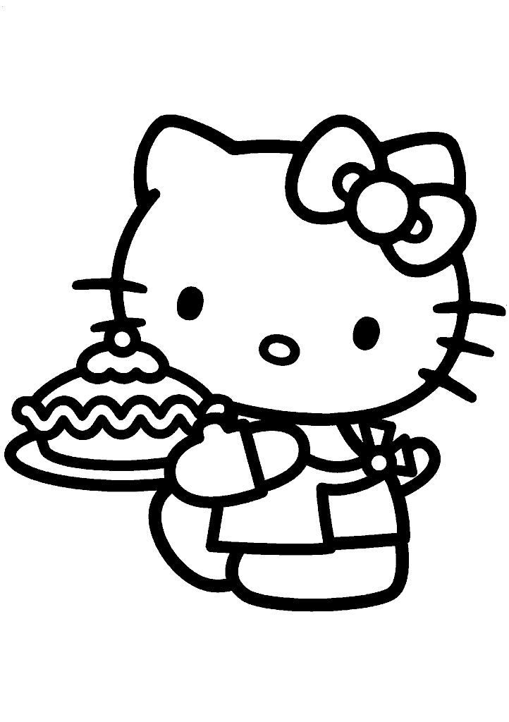 hello kitty para colorir
