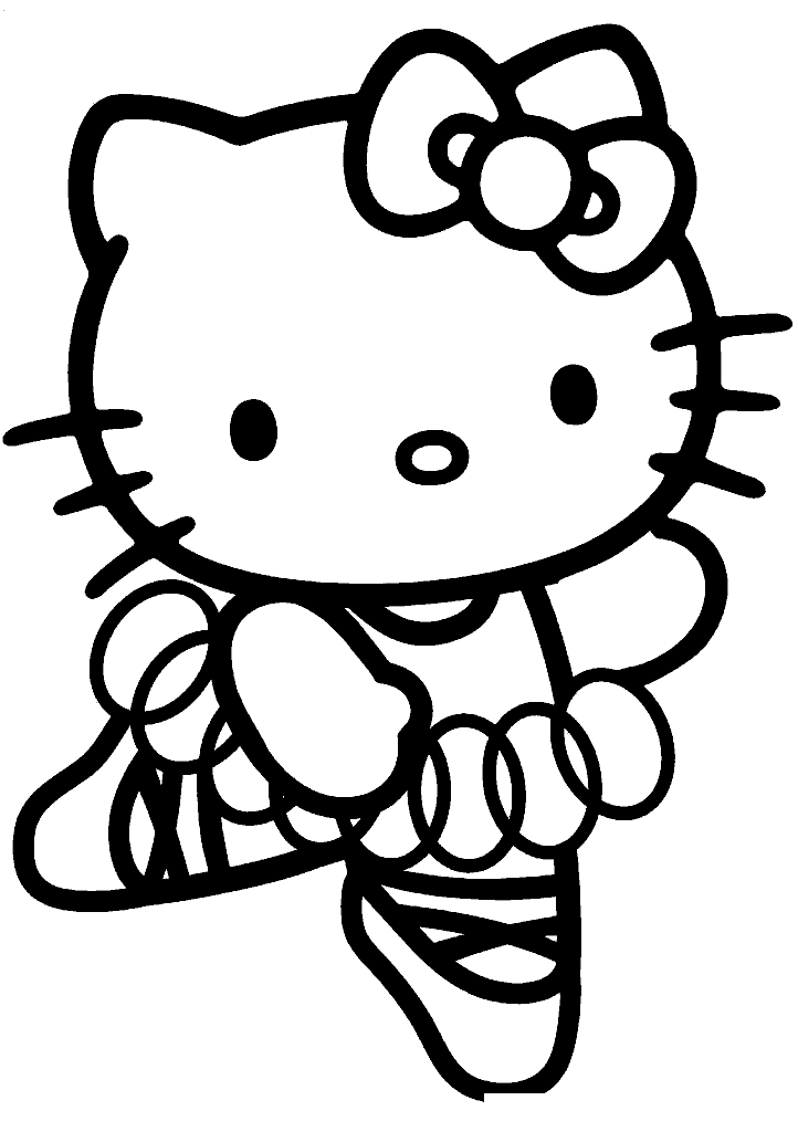 hello kitty para colorir