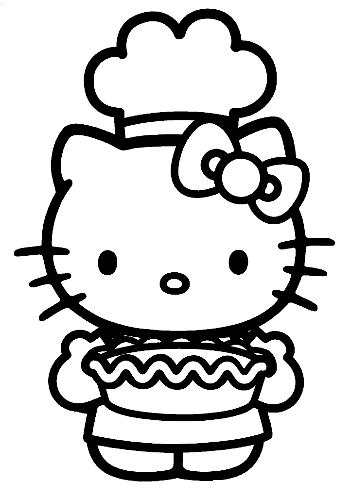 hello kitty para colorir