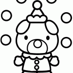 hello kitty para colorir