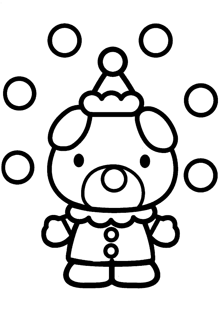 hello kitty para colorir