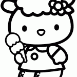 hello kitty para colorir