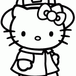 hello kitty para colorir