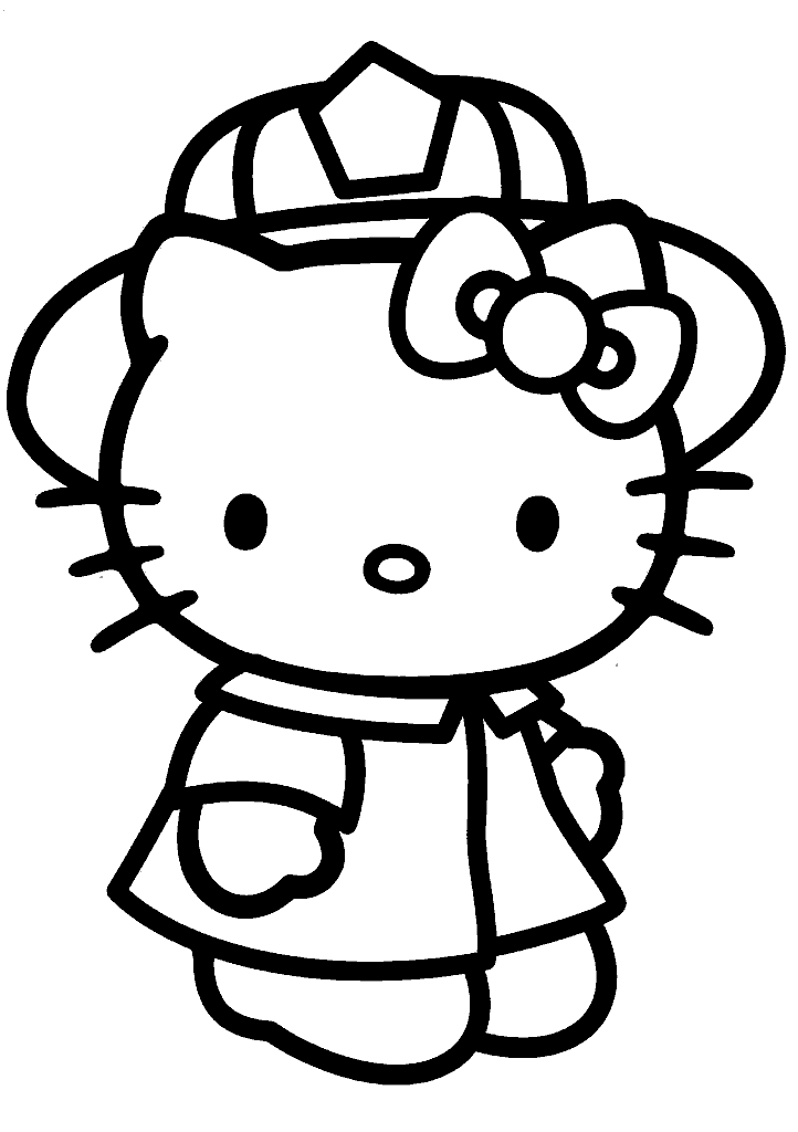 hello kitty para colorir