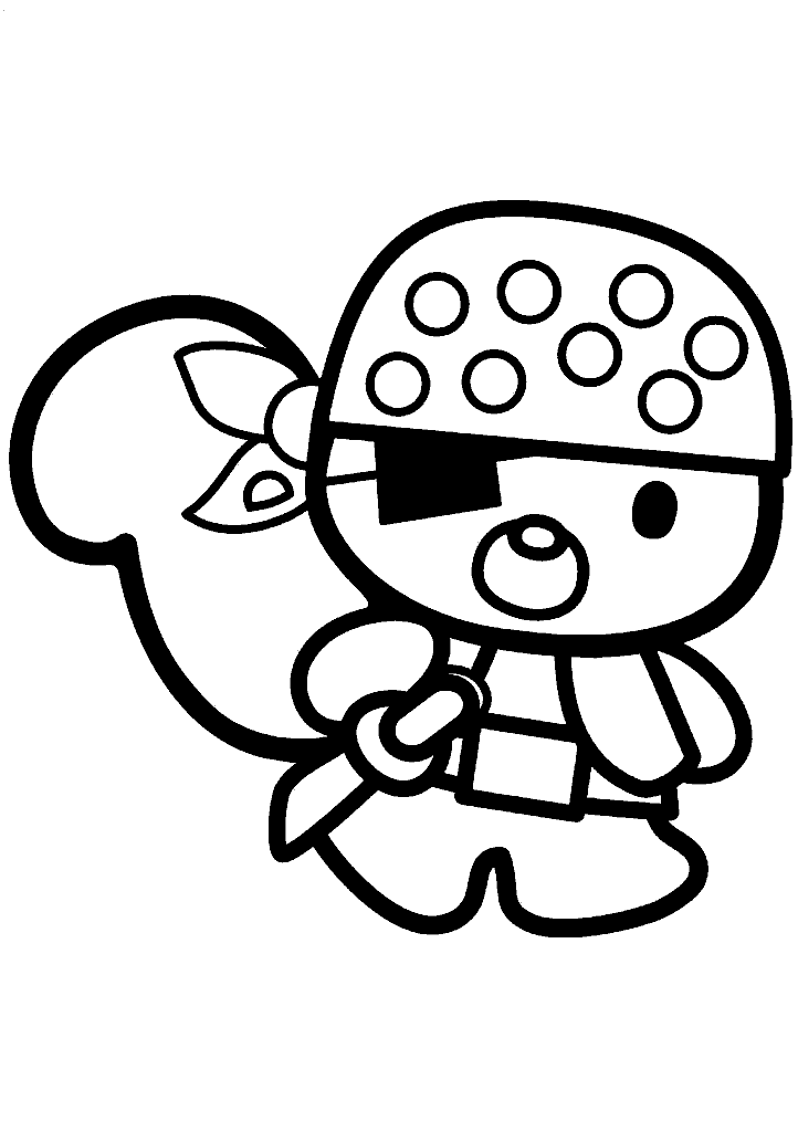 hello kitty para colorir