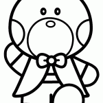 hello kitty para colorir