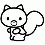 hello kitty para colorir