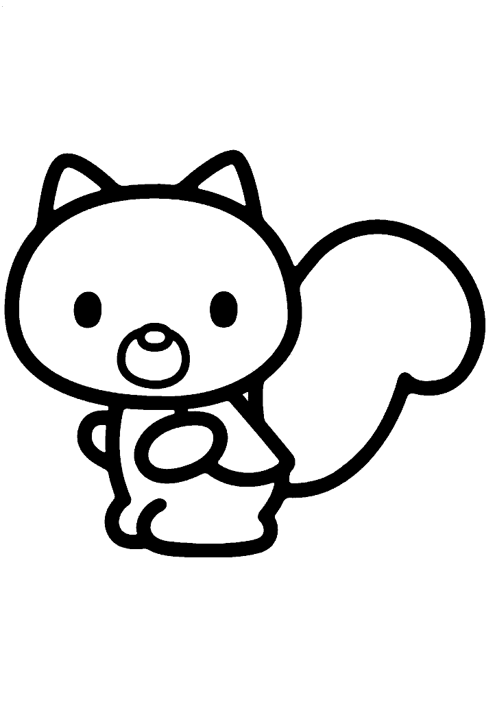 hello kitty para colorir