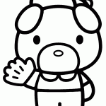 hello kitty para colorir