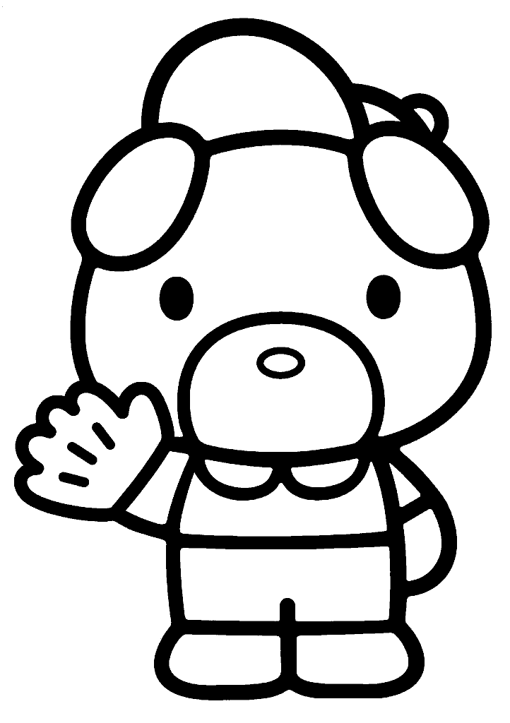 hello kitty para colorir