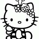 hello kitty para colorir
