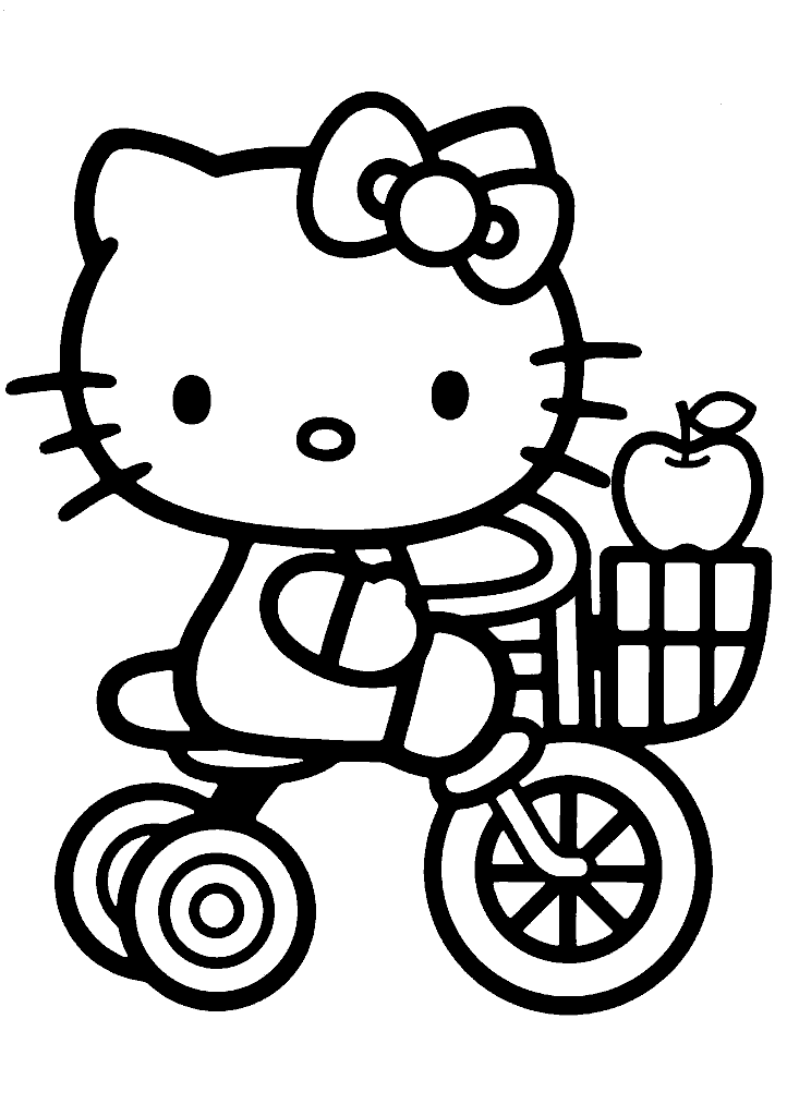 hello kitty para colorir