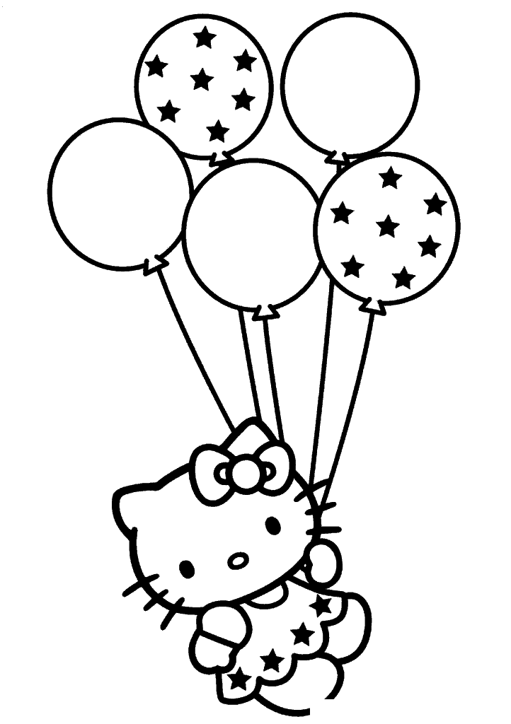 hello kitty para colorir