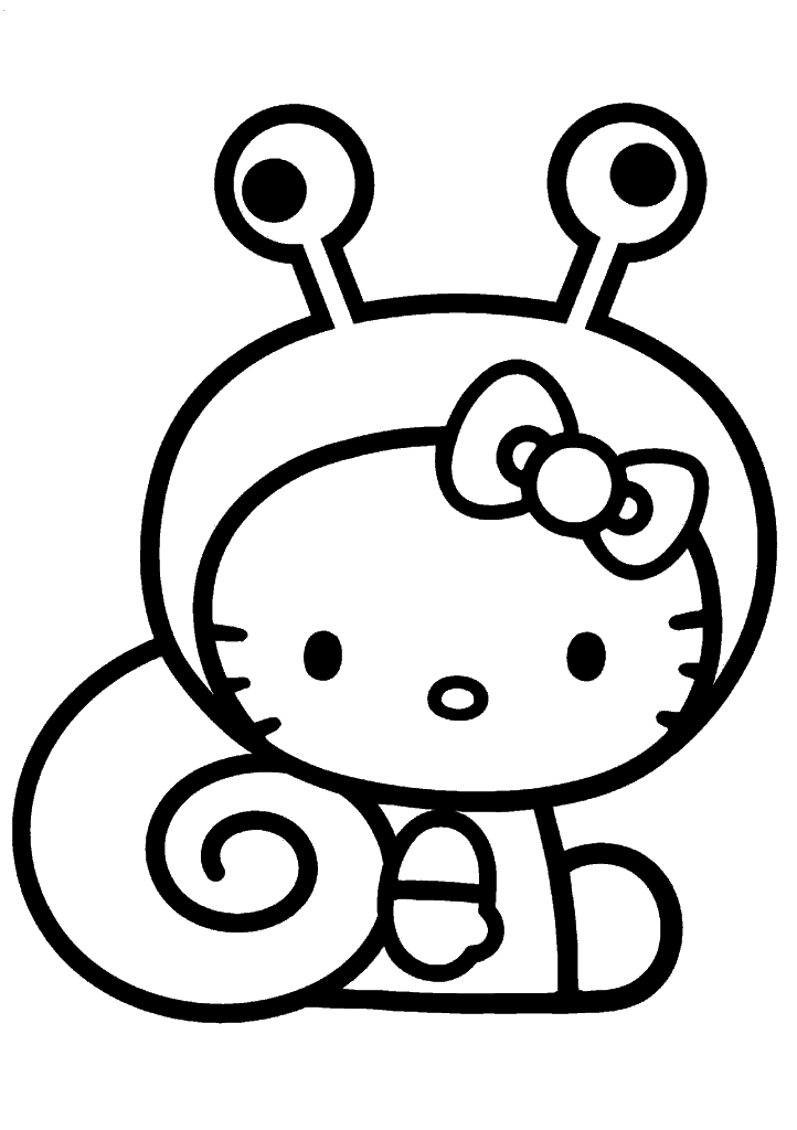 hello kitty para colorir