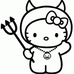hello kitty para colorir