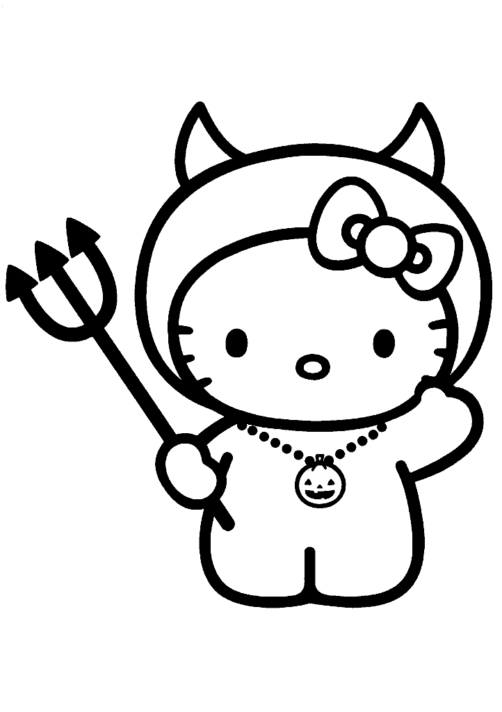 hello kitty para colorir