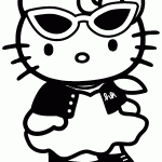 hello kitty para colorir