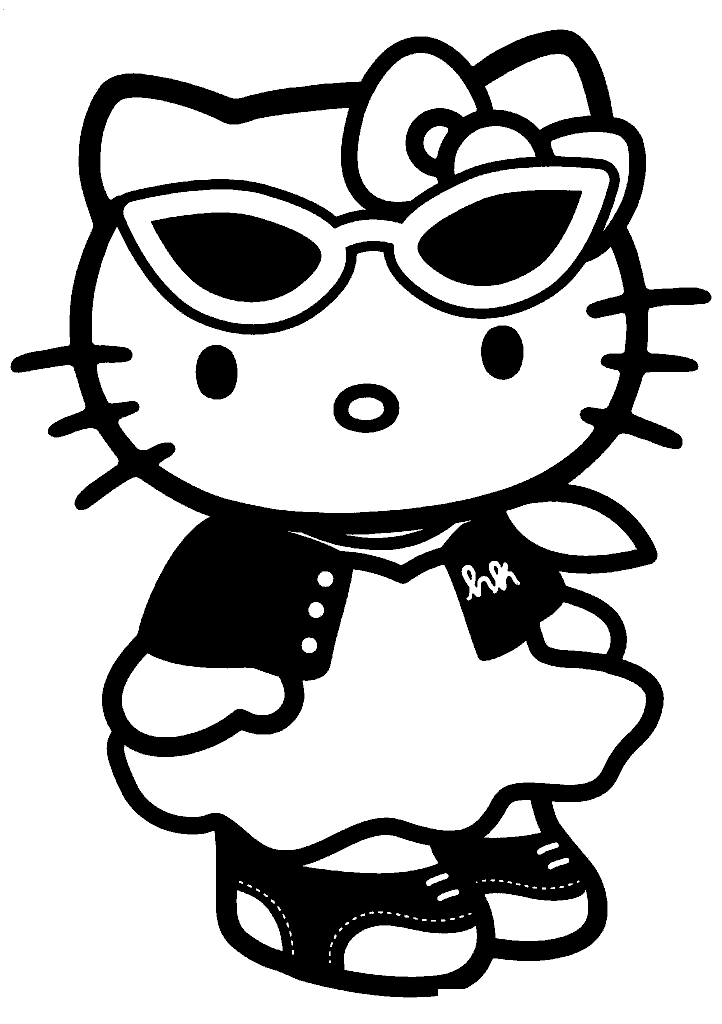 hello kitty para colorir