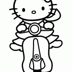 hello kitty para colorir