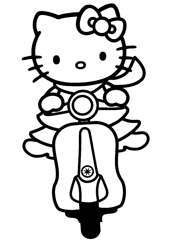 hello kitty para colorir