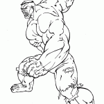 hulk para colorir