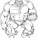 hulk para colorir