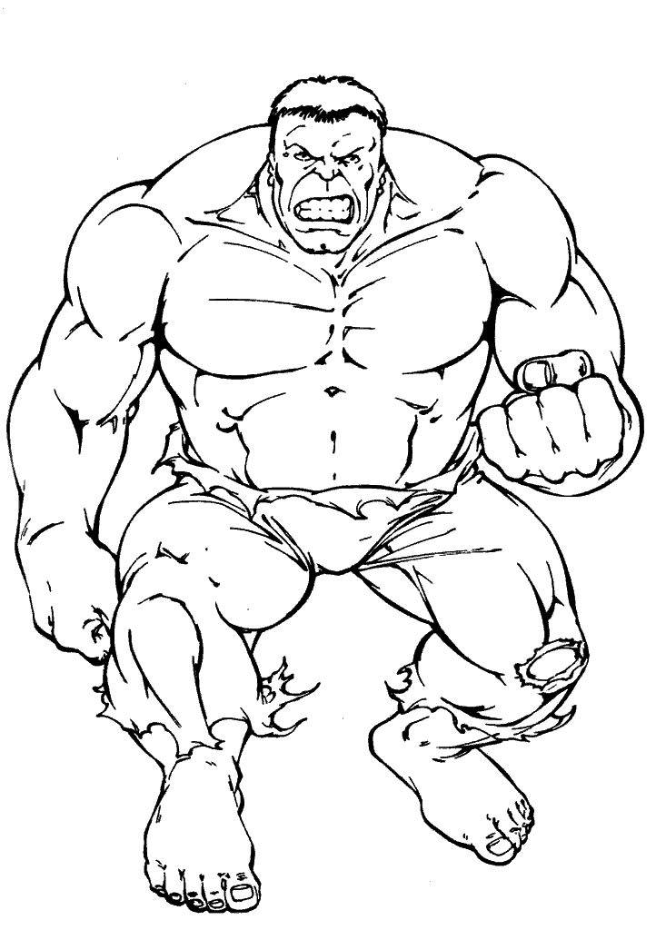 hulk para colorir