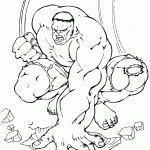 hulk para colorir