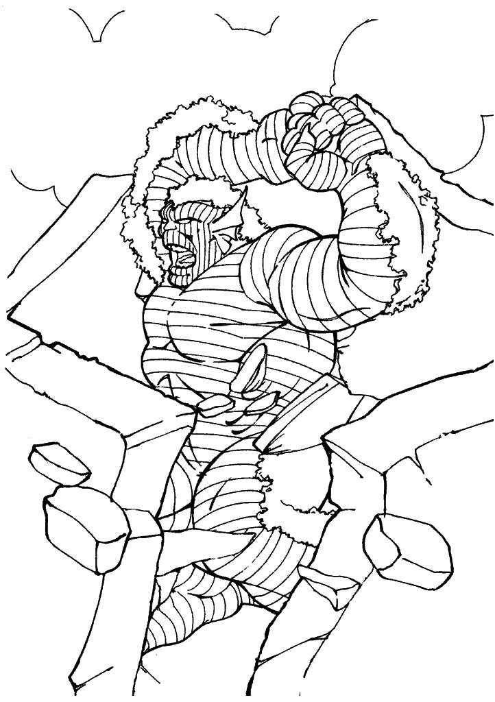 hulk para colorir