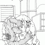hulk para colorir