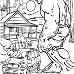 hulk para colorir