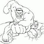 hulk para colorir