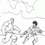 hulk para colorir