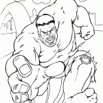 hulk para colorir
