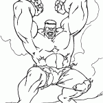 hulk para colorir